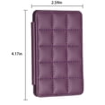 thumbnail image 3 of Cell Phone Wallet Credit Card Holder for Back of Phone Pocket Adhesive Sticker Card Pouch Sleeve for iPhone/Samsung Galaxy/Moto/Google/Android and Most Smartphones, Deep Purple, 3 of 5
