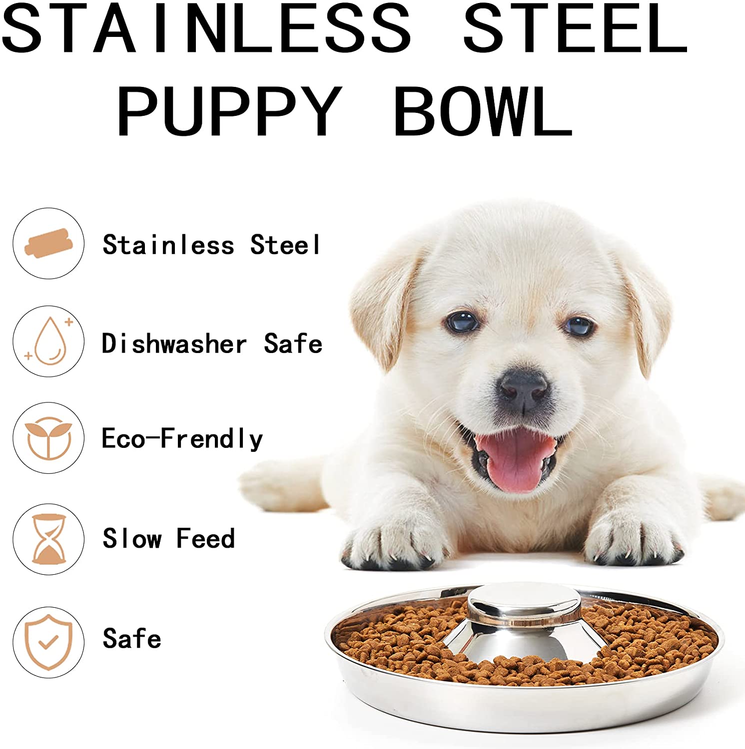 TiokMc Stainless Steel Raised Slow Feed Bowl photo 7