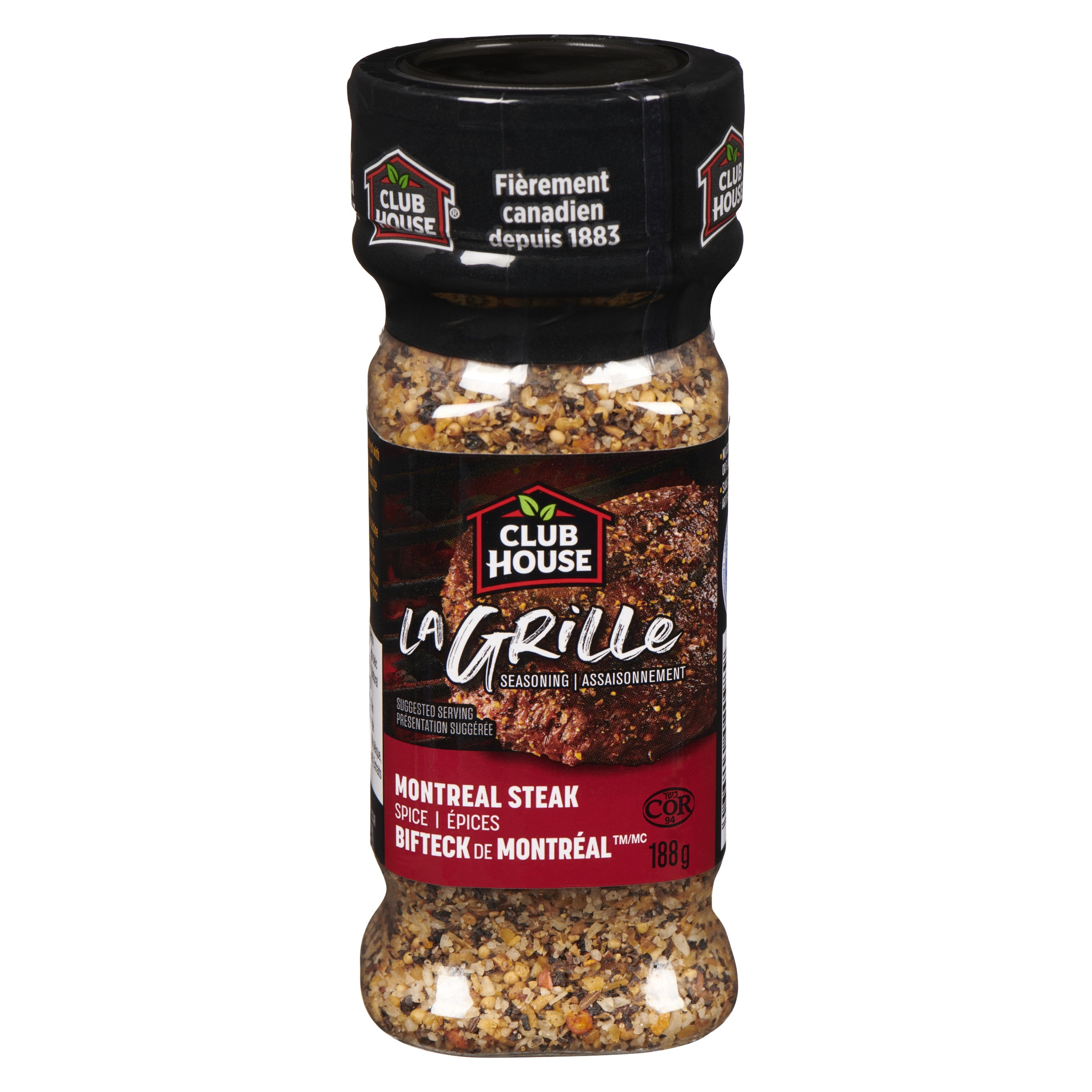 Club House La Grille Montreal Steak Seasoning, 188 g, 188g