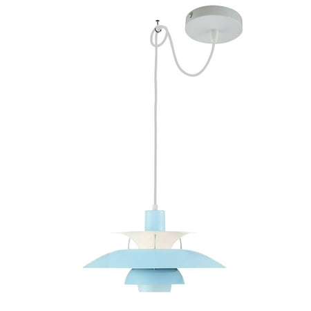 

Kiven Aluminum Pendant Light Fixture 1 Pack High Ceiling Compatible Pendant Lighting with 9.84FT Wire Modern Hardwire Pendant Lighting for Bedroom Kitchen Island Farmhouse Home Decor Light Blue