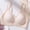 Khaki, variant on Women Wirefree V Neck Seamless Bra Lightly Padded Comfort Bra for Daily Black,Size L