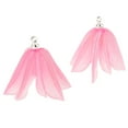 thumbnail image 3 of Abbracc 2x Pendentifs en Résine Faits à la Main Fleurs Naturelles Boucles d'Oreilles Roses, 3 of 9