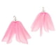 thumbnail image 3 of 2x Pendientes colgantes de flores naturales hechos a mano con pegamento de resina rosa rosado, 3 of 9
