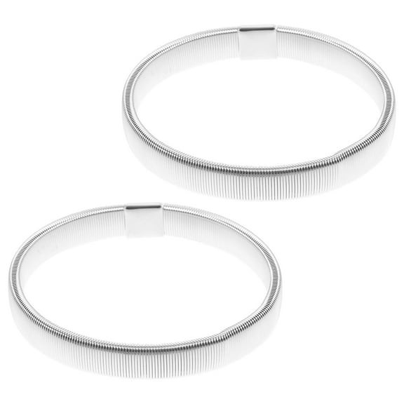 BESTYASH 2-Pack Black Anti- Metal Sleeve Holders, Comfortable Shirt Sleeve Bands for Daily Wear and