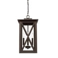 thumbnail image 3 of 4 Light Outdoor Hanging Lantern In Transitional Style 11 High By 21.25 Wide Rain Or Shine Made For Coastal Environments-Oiled Bronze Finish Capital, 3 of 5