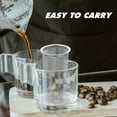 thumbnail image 3 of ONAPARTER Coffee Filter Stainless Steel Carafe Reusable Tea Infuser Iced Strainer Mesh Insert Residue Concentrate （As Shown）, 3 of 6