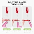 thumbnail image 2 of MelodySusie Nail Clippers, with 15pcs Magnet Sizers, Adjustable Stainless Trimmer for Acrylic Nails, Pink, 2 of 9