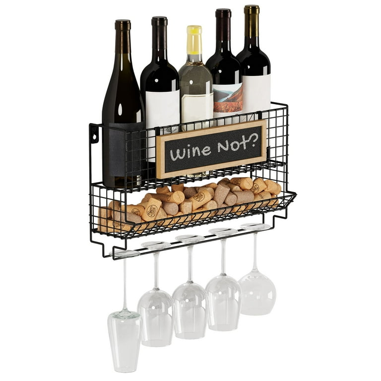 Wall Storage Wine Racks Kitchen Whisky Holder Vertical Pantry Plane Wine  Rack Black Liquor Store Botellero