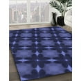 thumbnail image 3 of Ahgly Company Machine Washable Indoor Rectangle Transitional Royal Blue Area Rugs, 8' x 10', 3 of 7