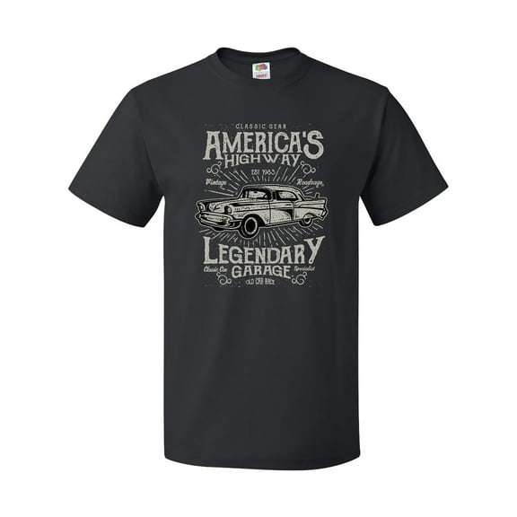 Inktastic America's Highway Classic Car T-Shirt