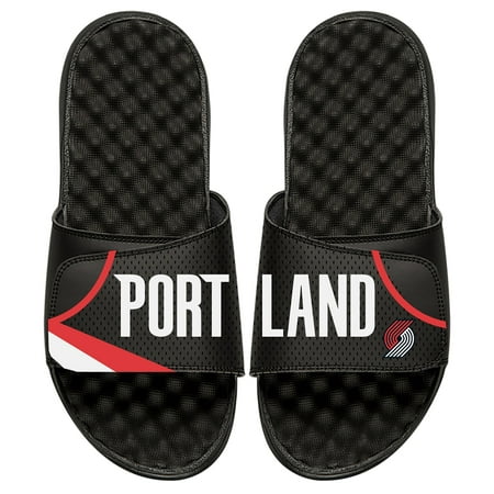 

Men s ISlide Black Portland Trail Blazers Away Jersey Split Slide Sandals