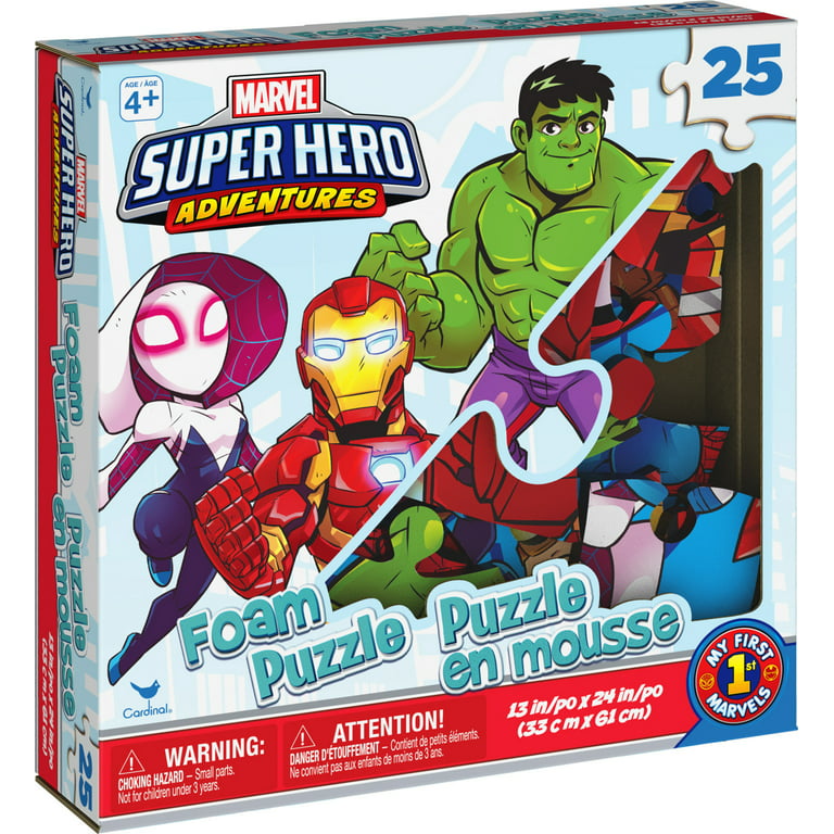 Marvel, 25-Piece Jigsaw Foam Spidey Puzzle, for Kids Ages 4 and up