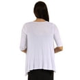 thumbnail image 3 of 24seven Comfort Apparel Elbow Length Sleeve Maternity Open Cardigan, 3 of 4