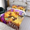 thumbnail image 3 of El Aprendiz del Tigre Conjunto de sábanas temático, trío de piezas, cómodo y amigable con la piel, diseño único, regalo de decoración para el hogar para familiares, amigos y fans, 90 cm * 190 cm, 3 of 6