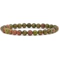 thumbnail image 1 of Angelstones Bracelet Extensible en Perles Rondes de 6mm en Pierre Précieuse Naturelle Unisexe 6.5 Pouces, 1 of 2