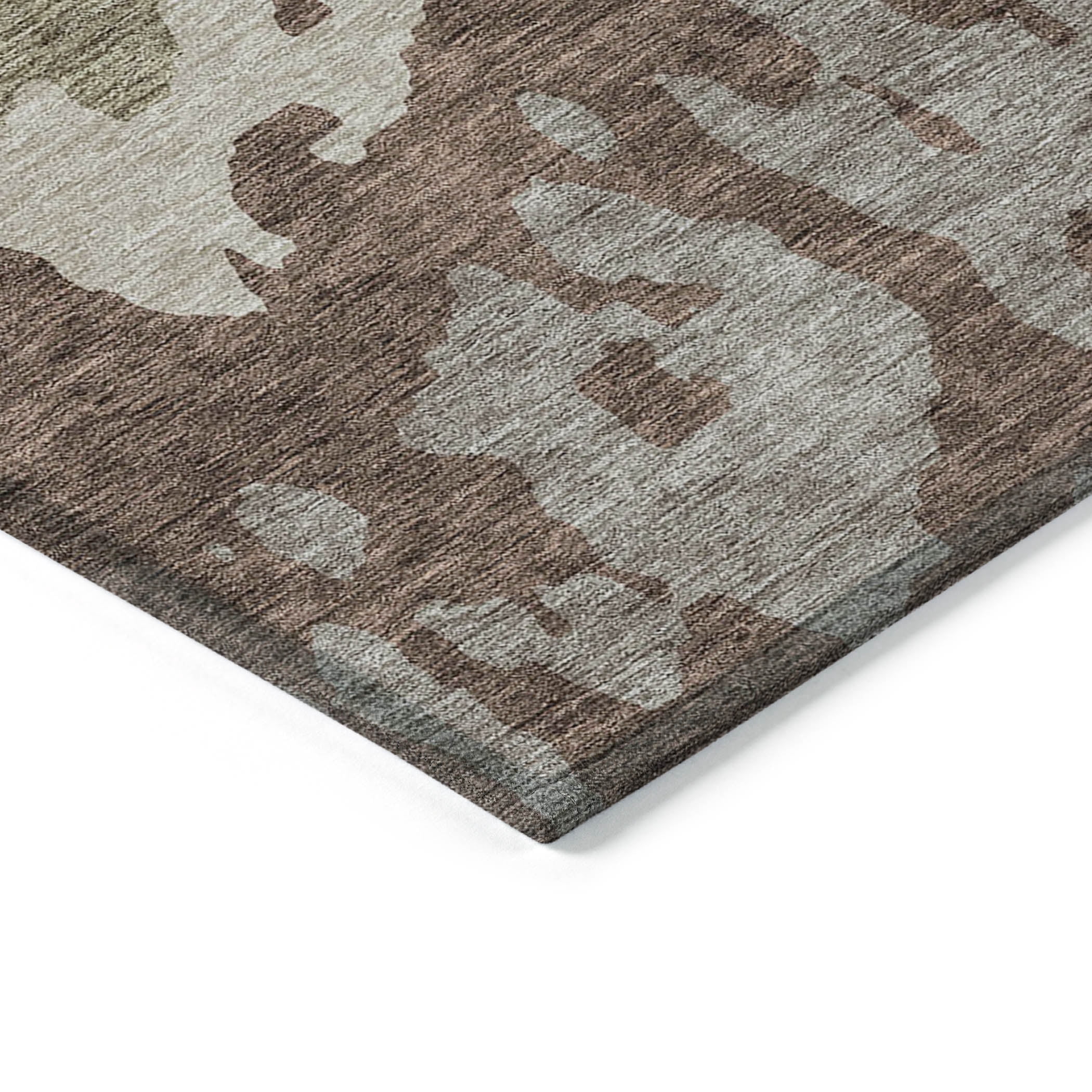 Addison Rugs Chantille Indoor/Outdoor Transitional Abstract Beige Washable Rectangle Rug, 5' x 7'6"