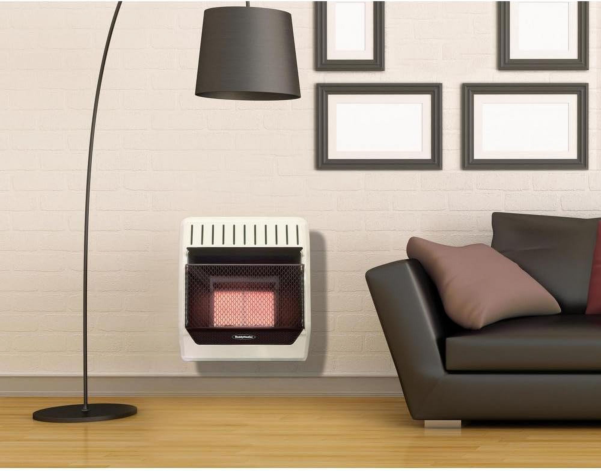 Reddy Heater Vent- Free 20,000 BTU-NG/LP-18,000 Infrared Blue Flame Gas  Wall Heater, Model# IWH16NLTD - Walmart.com