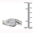 thumbnail image 4 of 3/4 Carat T.W. Diamond 10kt White Gold Cluster Engagement Ring Set, 4 of 4