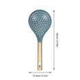 thumbnail image 2 of KALLORY Noodle Strainer Spoon 1Pcs with Long Handle for Straining and Frying in Blue Abs for Housewives, 2 of 8