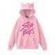 thumbnail image 1 of SAJA pop Huntrix Print Cat Ears Hoodie with De-mon Sweatshirt Movie Fashion Streetwear Long Sleeve Print Soft Sweatshirt S, 1 of 4