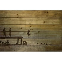 Empire Art Direct Summer Lake Print on Solid Wood Wall Art, 36" x 24", Ready to Hang
