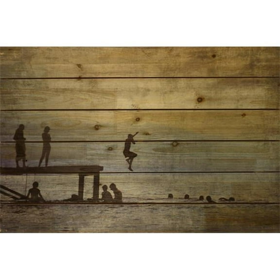 Empire Art Direct Summer Lake Print on Solid Wood Wall Art, 36" x 24", Ready to Hang