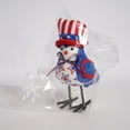 thumbnail image 3 of 1/2PCS Patriotic Bird Figurine,4th of July & Memorial Day Decor, American Independence Day Striped Five-pointed Star Model Imitation Bird Gnome Doll,Featherly Friends Plush for Home & Table Decor, 3 of 8