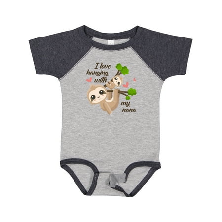 

Inktastic Hanging with My Nana Gift Baby Boy or Baby Girl Bodysuit