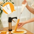 thumbnail image 3 of Callipe Churro Maker Machine with Piping Piping Tips And Bag Stainless Steel Easy to Fill Fritters Making Kit with Cleaning Brush for Making Churro, 3 of 7