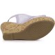thumbnail image 5 of Sandalias de Cuña Allegra K de encaje con Tacón de Plataforma punta Abierta Flor Purpura 41, 5 of 6