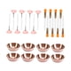 thumbnail image 3 of 24 piezas de suministros faciales de esteticista fáciles de usar con cepillo para salón de cuidado de la piel SPA Pincel dorado, 3 of 8