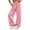 A-Pink, variant on HomeDM Wide Leg Sweatpants with Pockets Drawstring Elastic Waist Lounge Pink Athletic Pants for Workout Running Size L