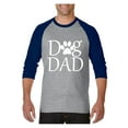 thumbnail image 1 of Mens Raglan Sleeve Baseball T-Shirts - Dog Dad, 1 of 5