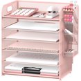 thumbnail image 1 of Paper Organizer with Pen Holders Mesh Letter Tray with Handle Paper Tray Organizer for A Files, 1 of 7