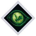 thumbnail image 1 of RIOLIS Kit de Point de Croix 7.75"X7.75 Pouces-il de Dragon R2162, 1 of 1