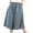 Blue, variant on AWXNJUX Cargo Pants Women Plus Size Women's Pants Summer Loose Wide Leg Pants Elastic Waist Ladies Culottes Capri Pants Chiffon Pants Woman'S Pants Womens Casual Pants (Navy Blue,XXXXXL)