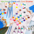 thumbnail image 2 of Mini Acrylic Paint Set for Crafts, 12 Colors Individual Clay Paint Craft Acrylic for Birthday PartySip & Paint Night, 2 of 6