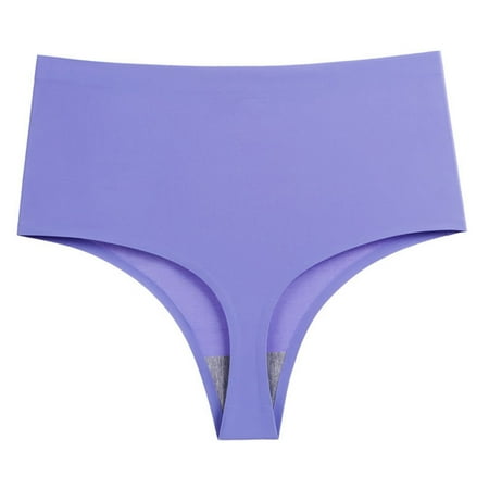 Bigersell Women s Underwear Clearance Cotton Panties Period Panty Style P-338 Spandex Thong Panties G String Thongs Ladies Briefs High Waist Women s Panties Purple XL