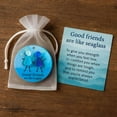 thumbnail image 4 of Desktop Decor,Good Friends Are Like Seaglass Keepsake Sea Glass Art Decoration Give Card FriendshipGift For Female Friends, 4 of 9