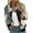 Gray, variant on QATAINLAV Bomber Jacket Women Trendy Causal Floral Zip Up Coat Long Sleeve Stand Collar Fall Jackets Lightweight Outerwear Pink S
