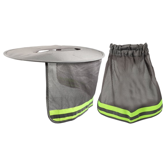 Milisten 2Pcs Hard Hat Visor Sun Shade Grey Adjustable Brim Reflective Construction Gear
