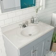 thumbnail image 5 of Design House Cultured Marble 37" x 22" Single Bowl Vanity Top with Backsplash and Centerset Mount, Ivory Swirl, 5 of 23