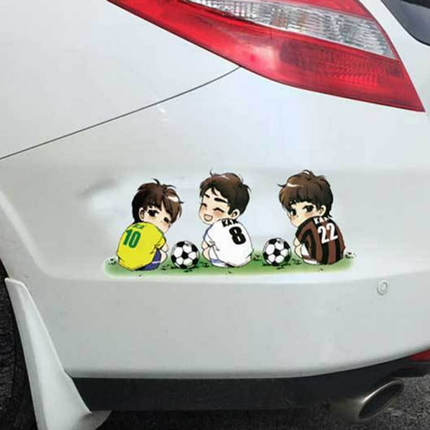 Funny Cartoon Car Sticker Car Styling Decoration Football Player