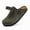 grey, variant on Mens Suede Clogs Cork Footbed Slippers Arch Support Potato Shoes Indoor Outdoor Slippers with Adjustable Buckle