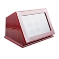 thumbnail image 3 of Caja de exhibición de anillo Sunnimix Caja de almacenamiento de madera 12 ranuras Vitrina de anillo, 3 of 6
