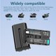 thumbnail image 2 of Artman NP-F550 - Paquete de 2 baterías y cargador de pared para cámara Sony NP F550 F530 F970 F960 F770 F750 F330 CCD-SC55 TR516 TR716 TR818 TR910 TR917 CN-160 CN-216 Luz de vídeo LED (2600 mAh), 2 of 6