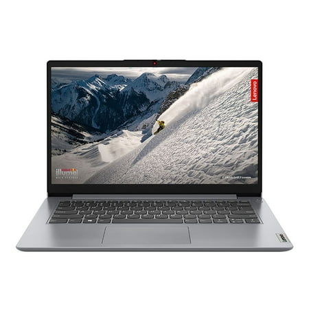 Lenovo IdeaPad 1 14" Full HD Anti-Glare Display Laptop - AMD Ryzen 5 5500U 2.1GHz; 8GB DDR4-3200 Onboard RAM; 256GB Solid State Drive; AMD Radeon 7 Graphics; Wi-Fi 6; Windows 11 in S Mode