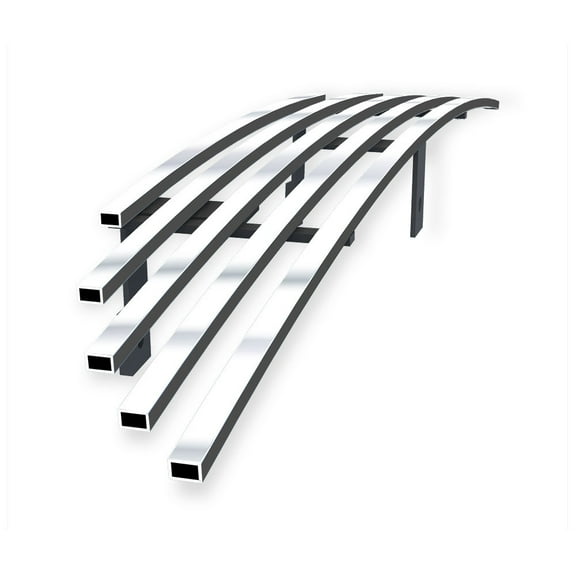 APS Premium Stainless Steel Chrome 8x6 Billet Grille Compatible with Ford Mustang 1994-1998 Main Upper N19-S10068F