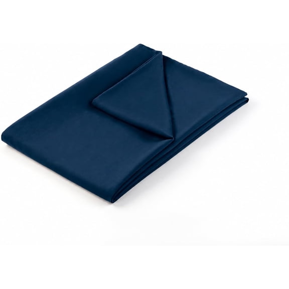 Weighted Blanket Cover, 48 * 72, Dark Blue, Heavy Weighted Blanket Cover, 48x72, 8 Ties, Zipper on Long Side