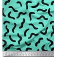 thumbnail image 1 of Soimoi Green polyester Crepe Fabric Brush Stroke Abstract Print Sewing Fabric Yard 42 Inch Wide, 1 of 3